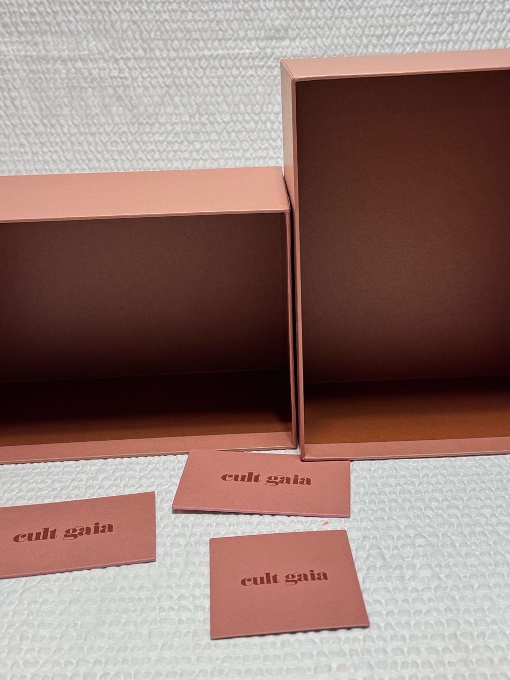 Cult Gaia Dusty Rose Box with Logo EMPTY BOX 9 x 6 - Picture 6 of 8